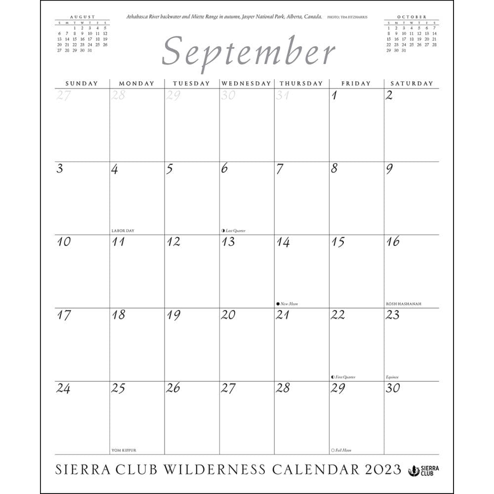 Sierra Club Wilderness Calendar 2023 Customize and Print