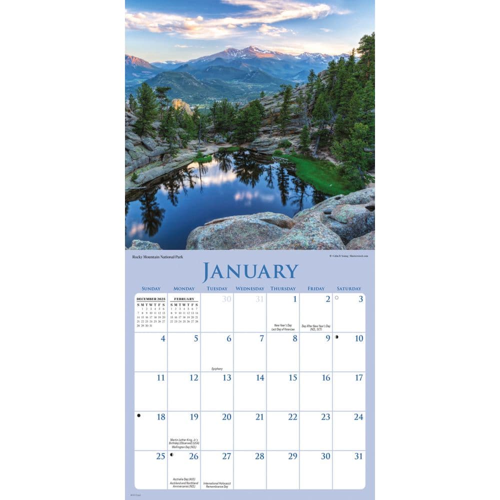 National Parks Special Value 2026 Mini Wall Calendar Second Alternate Image