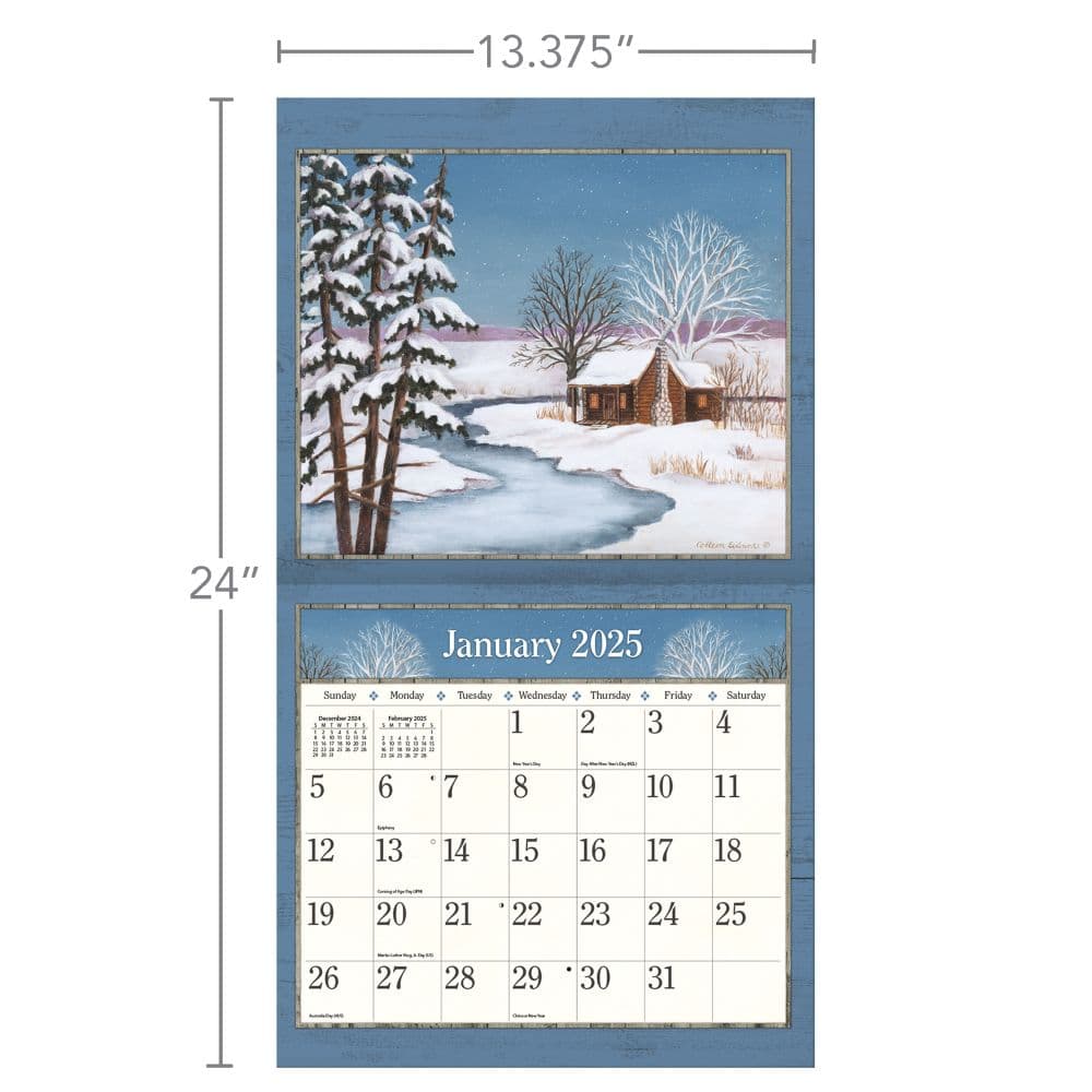 Country Living 2025 Wall Calendar by Colleen Eubanks_ALT6