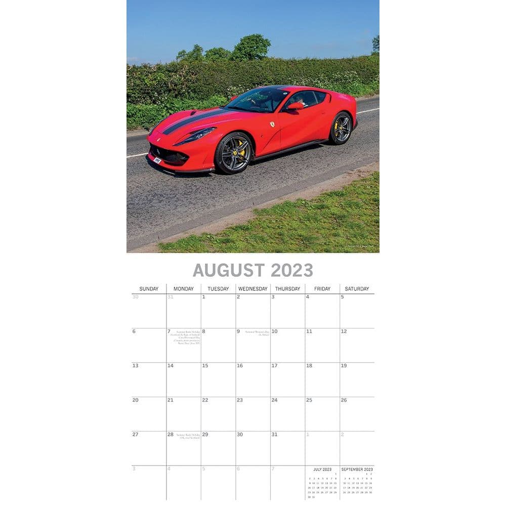 Ferrari 2021 Wall Calendar 12”X 24” free shipping 