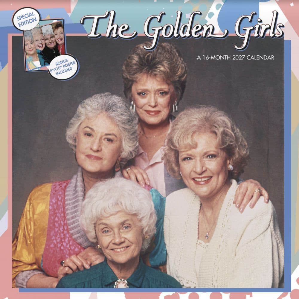 Golden Girls Exclusive with Bonus Print 2027 Wall Calendar Main Product Image