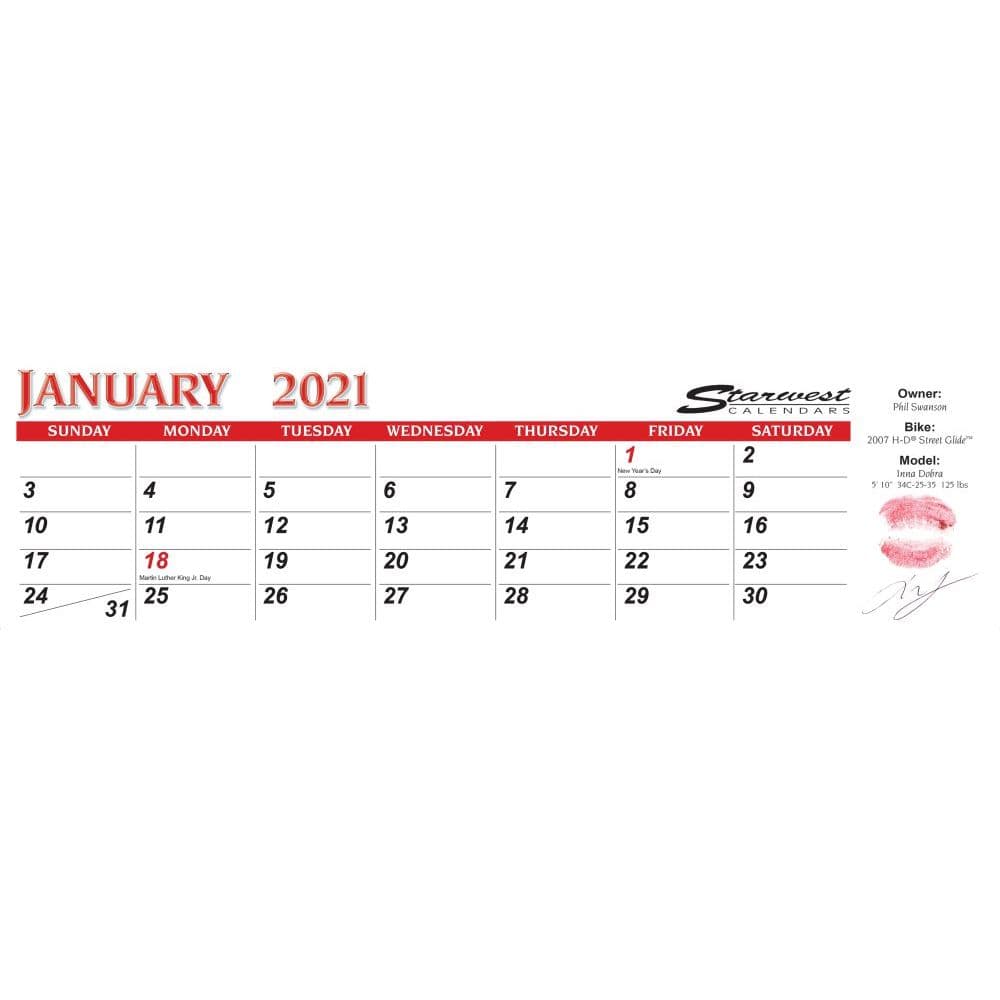 Dreamgirls Wall Calendar