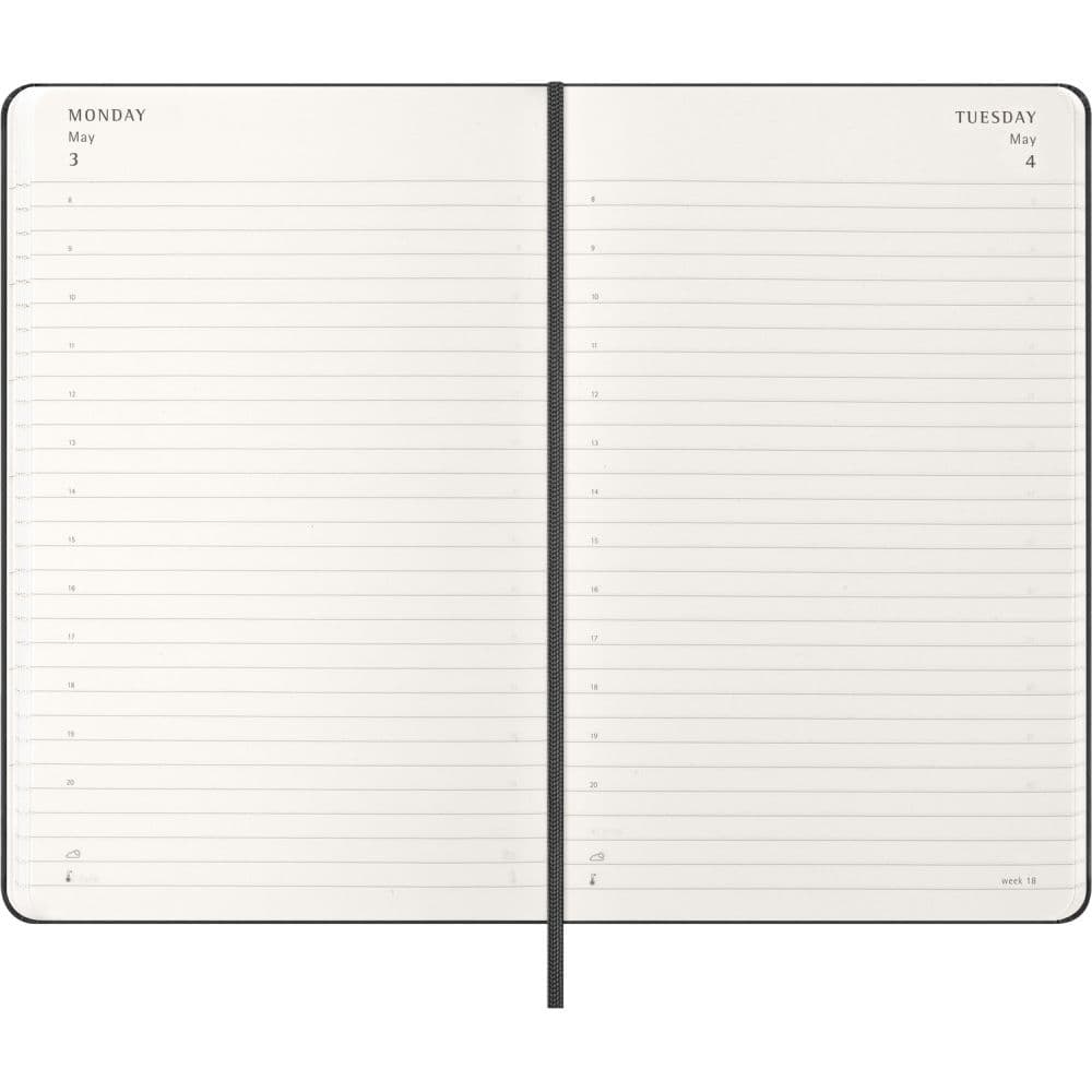 Moleskine Black Large Hard Cover 2027 Daily Planner Fourth Alternate Image
