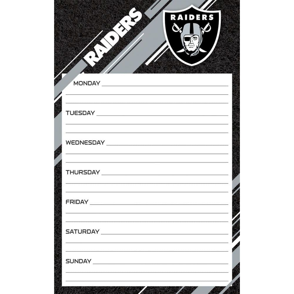 Raiders Weekly Planner
