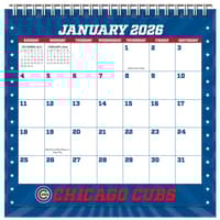 image MLB Chicago Cubs 2026 Easel Desk Calendar Main Product Image
