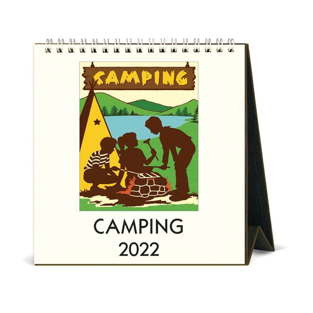 Camping 2022 Easel Calendar
