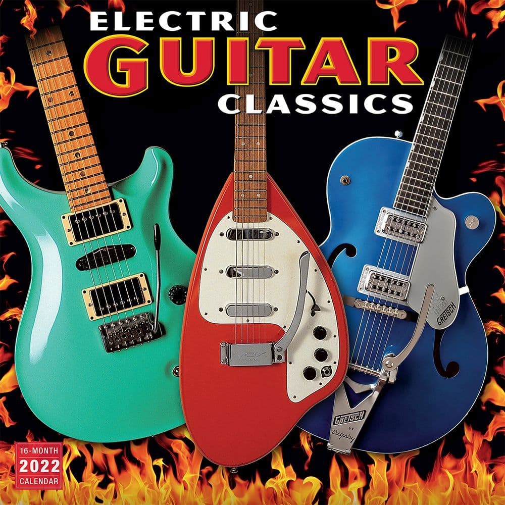 Electric Guitar 2022 Wall Calendar