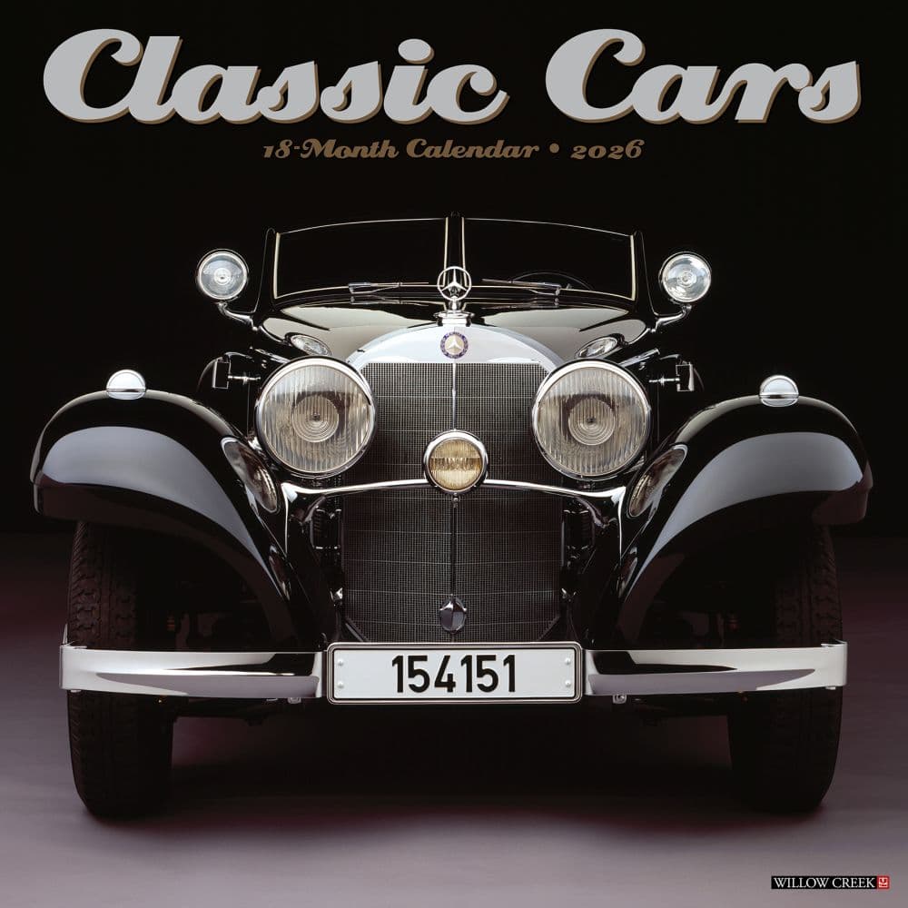 Just Classic Cars 2026 Wall Calendar Main Image