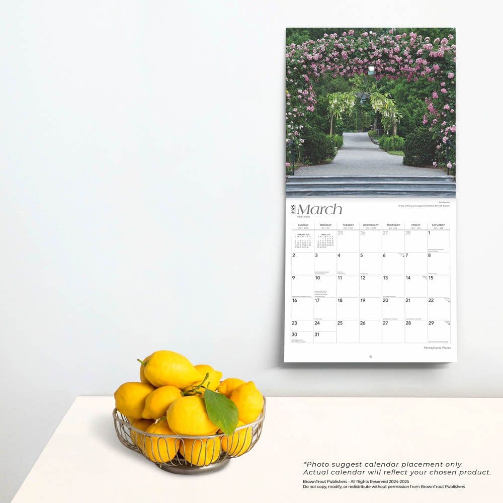 Pennsylvania Places 2025 Wall Calendar Fourth Alternate Image