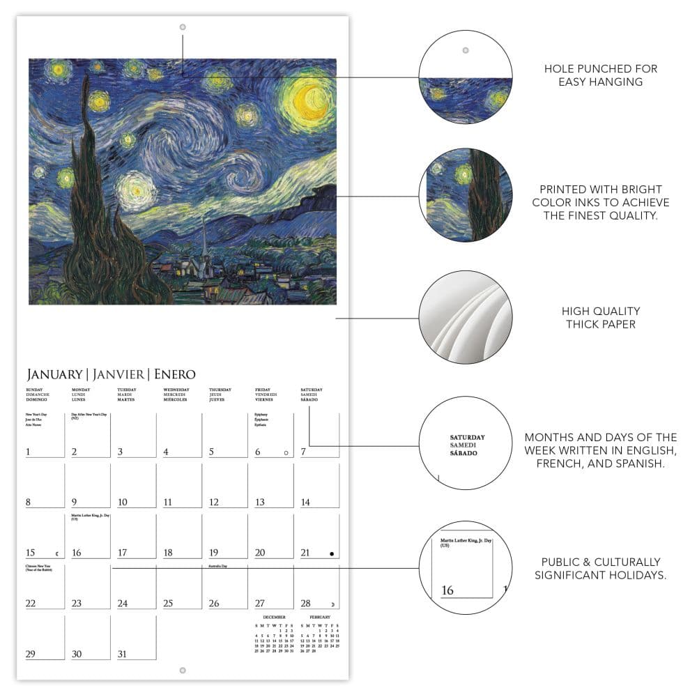 Van Gogh 2023 Wall Calendar - Calendars.com