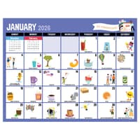 image Every Days A Holiday 2026 Desk Pad Main Image