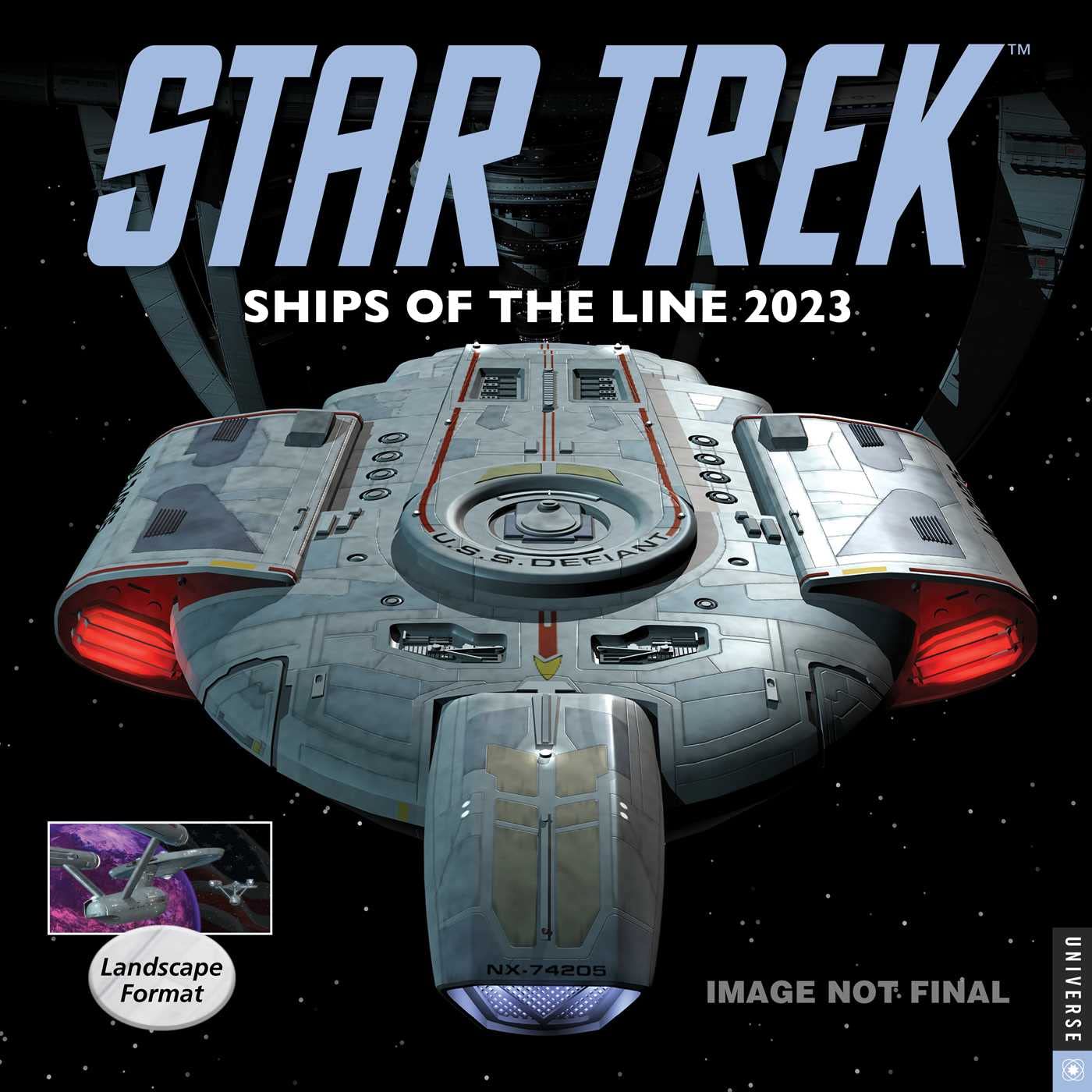 Universe Publishing Star Trek Ships of the Line 2023 Wall Calendar