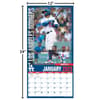 image MLB Los Angeles Dodgers 2025 Wall Calendar size