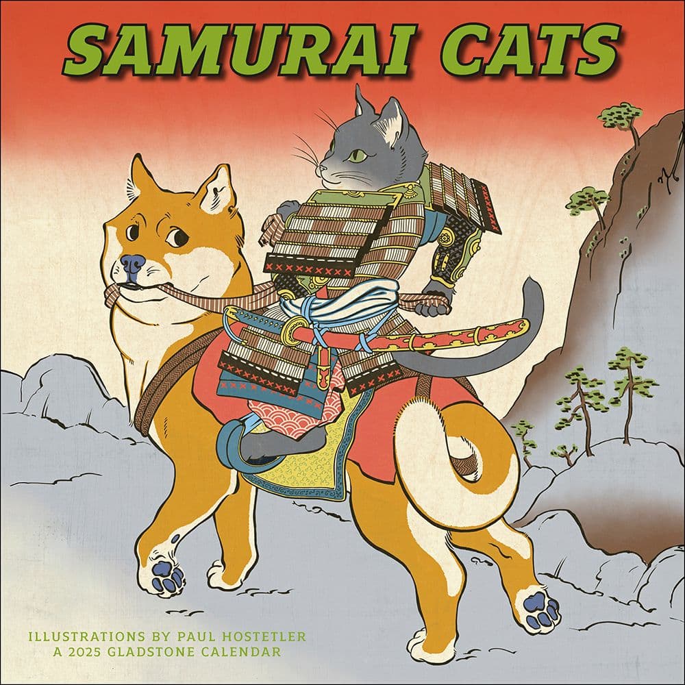 Samurai Cats 2025 Wall Calendar Main Image