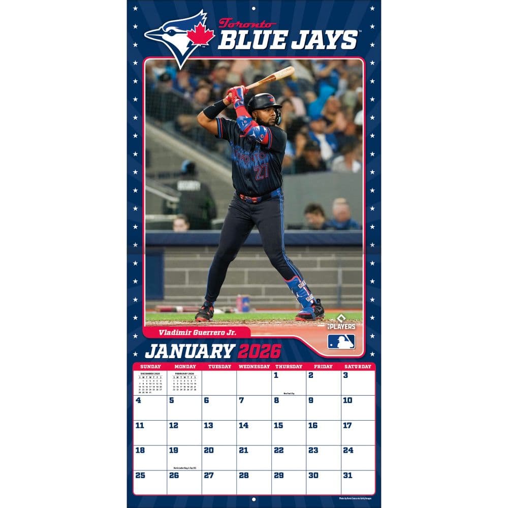 MLB Toronto Blue Jays 2026 Wall Calendar Third Alternate Image
