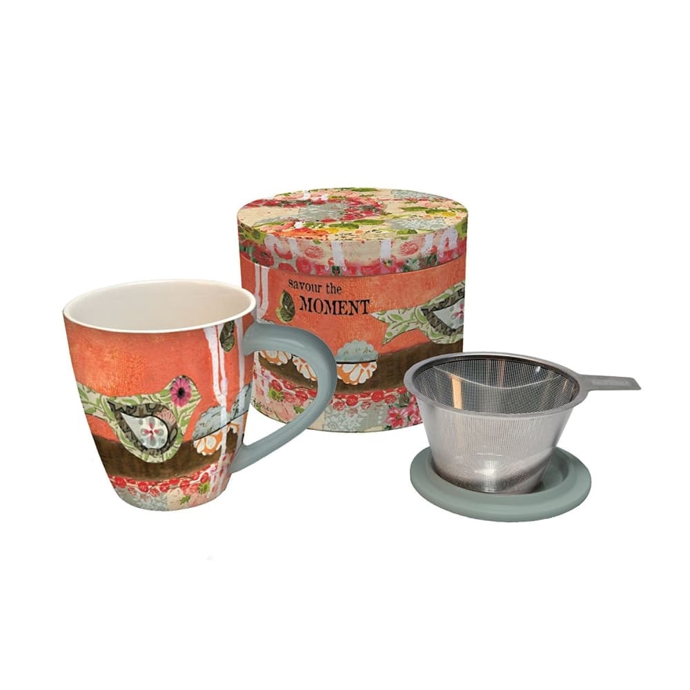 Savour the Moment Infuser Mug by Kelly Rae Roberts