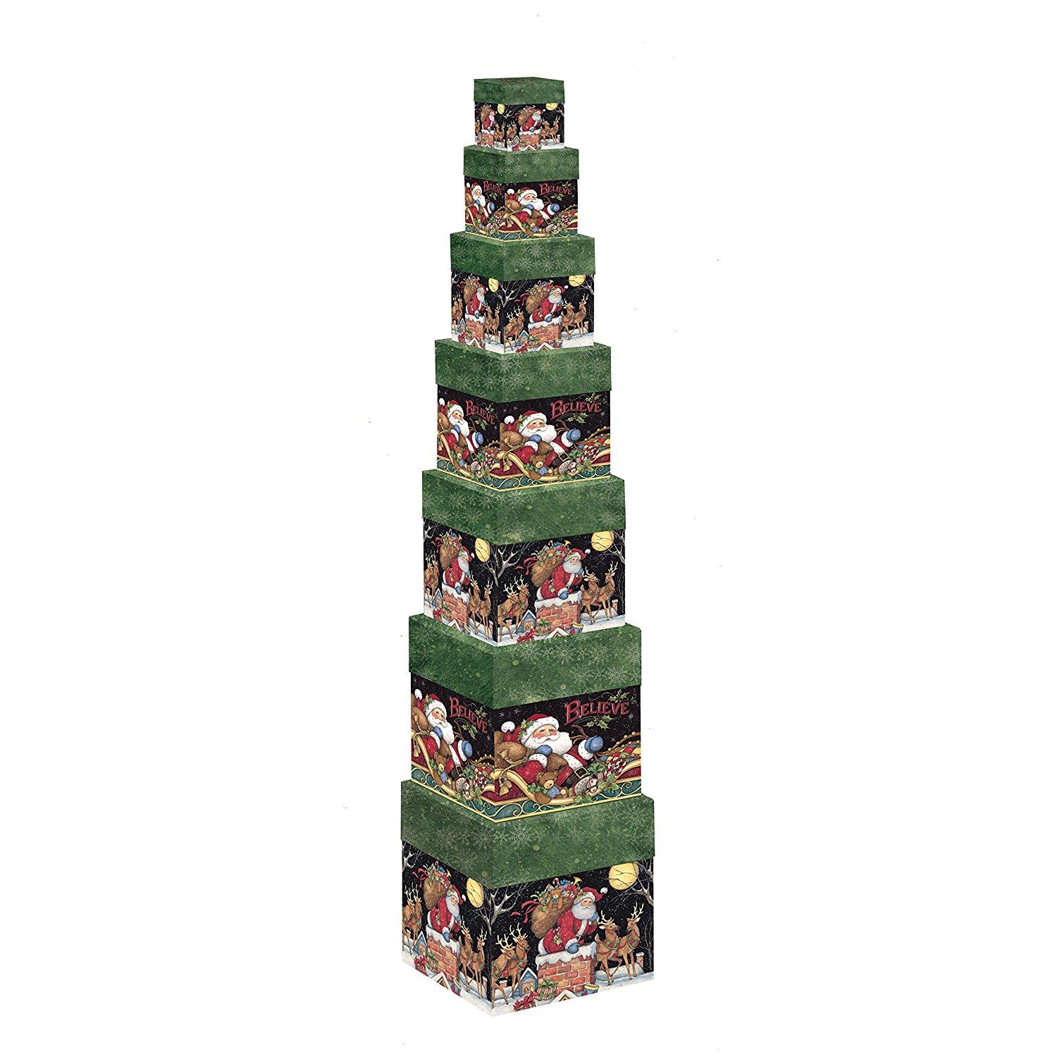 Santa Believe Decorative Boxes by Susan Winget