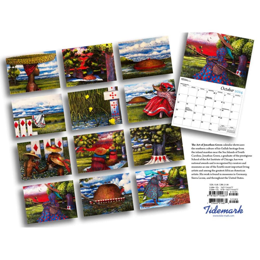 Art of Jonathan Green 2024 Wall Calendar