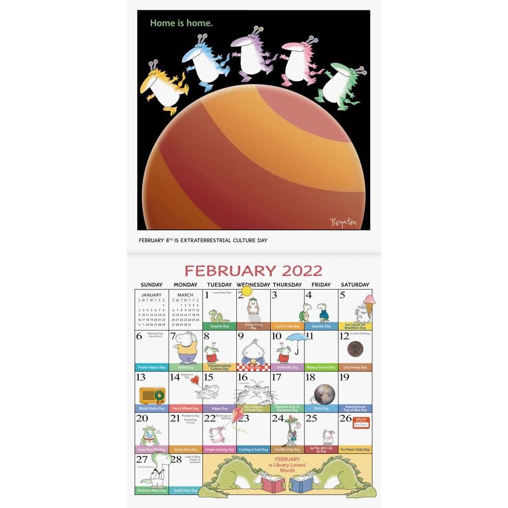 Sandra Boyntons Every Days a Fabulous Holiday 2022 Wall Calendar