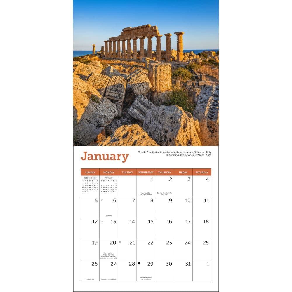 Italy 2025 Mini Wall Calendar Third Alternate Image width="1000" height="1000"