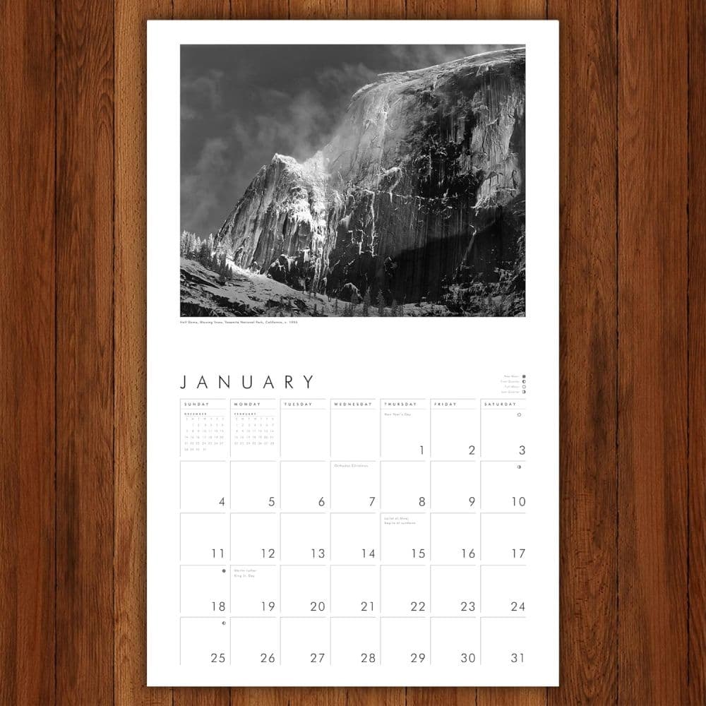 Ansel Adams 2026 Wall Calendar Second  Alternate Image