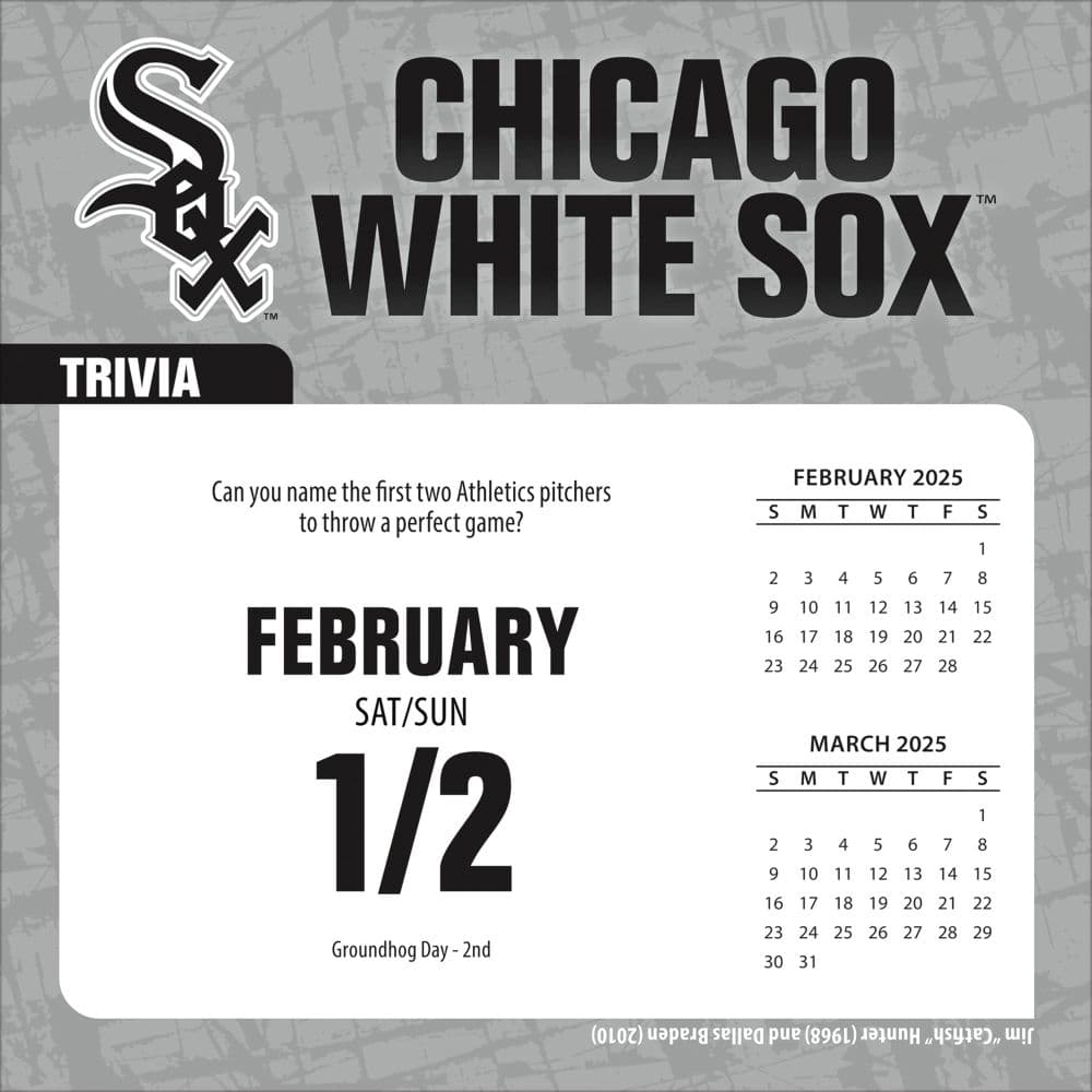 MLB Chicago White Sox 2025 Desk Calendar Second Alternate Image