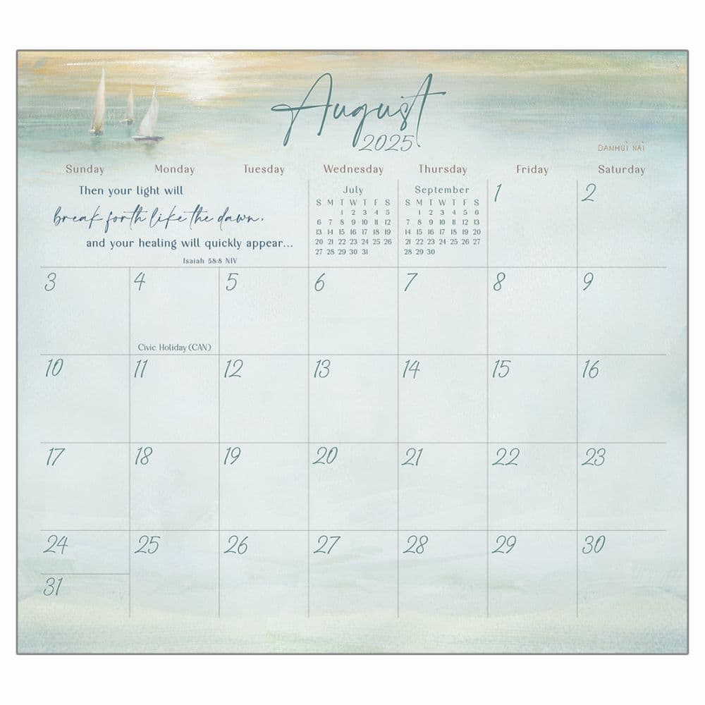 Light Gently Falling 2025 Desk Pad