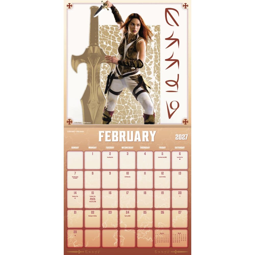 Masters of the Universe Movie 2027 Wall Calendar Third Alternate Image