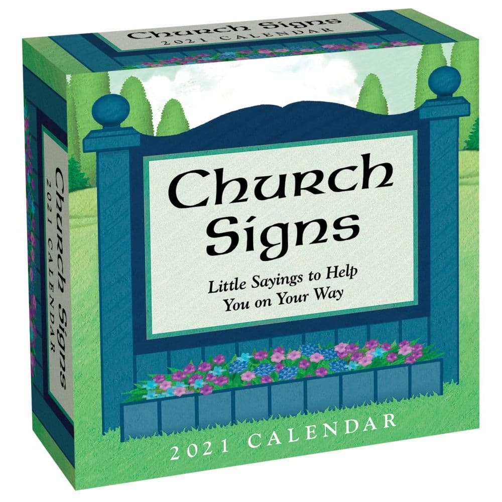 Church Signs Desk Calendar