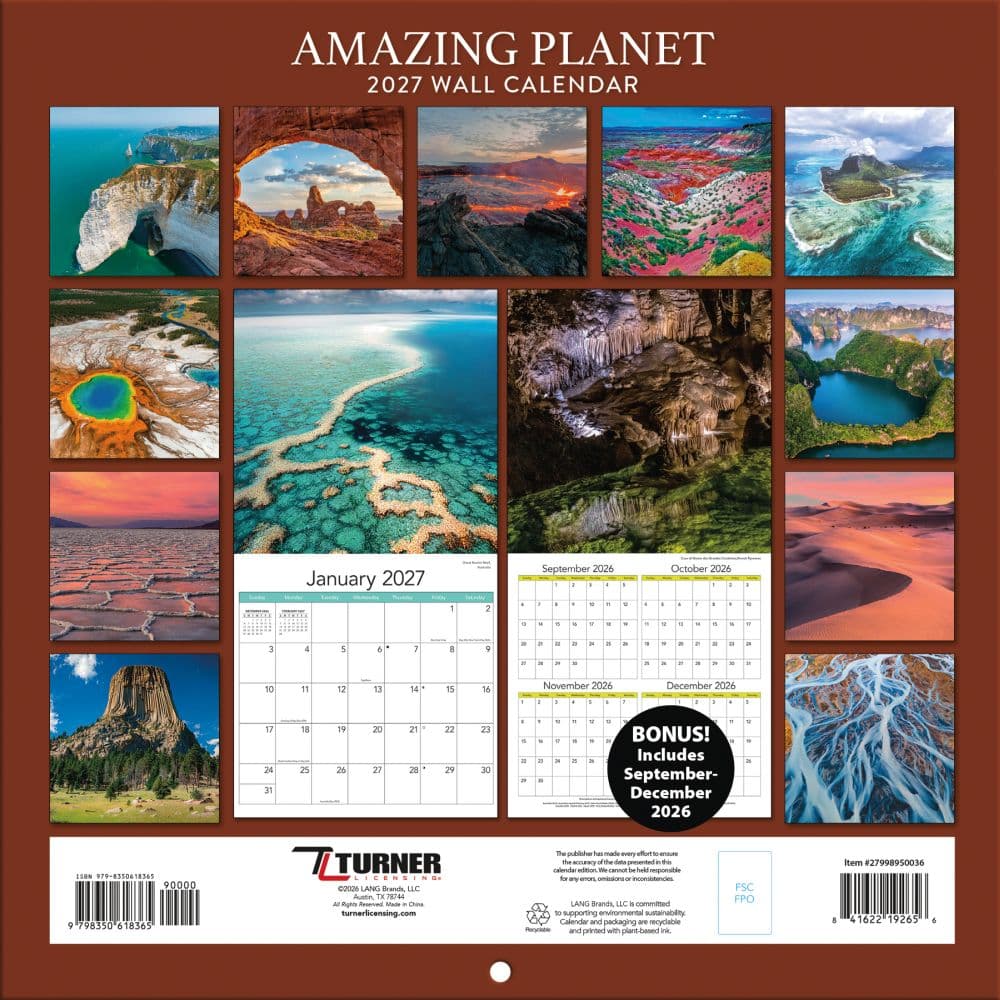 Amazing Planet 2027 Mini Wall Calendar First Alternate Image