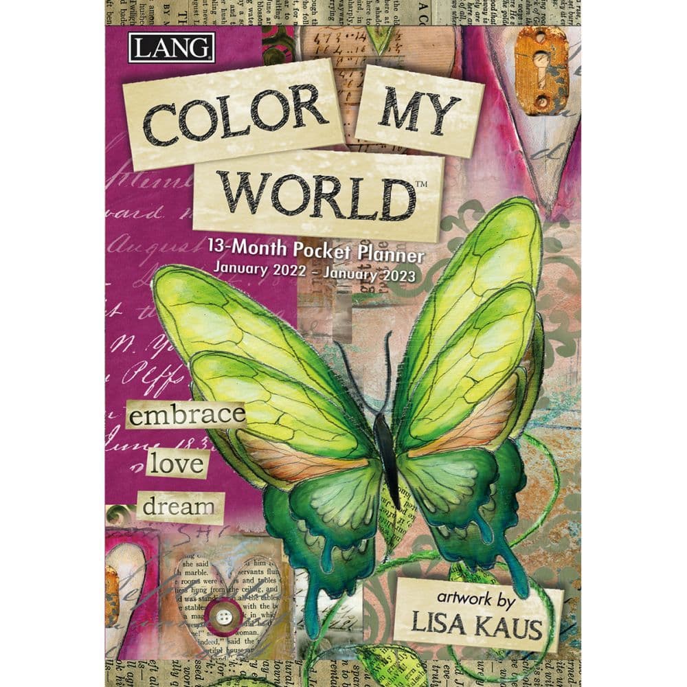 Color My World 2022 Monthly Pocket Planner