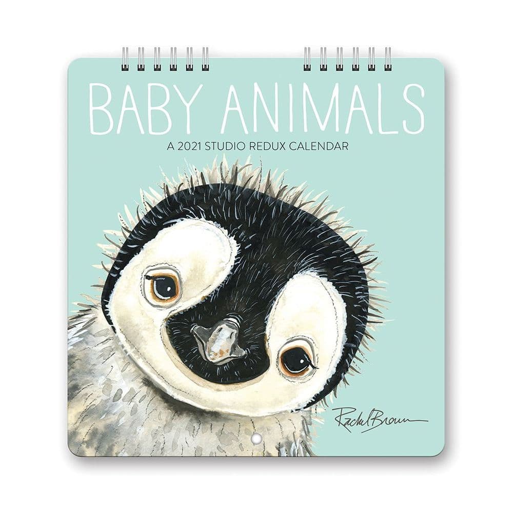 Baby Animals Studio Redux Mini Wall Calendar