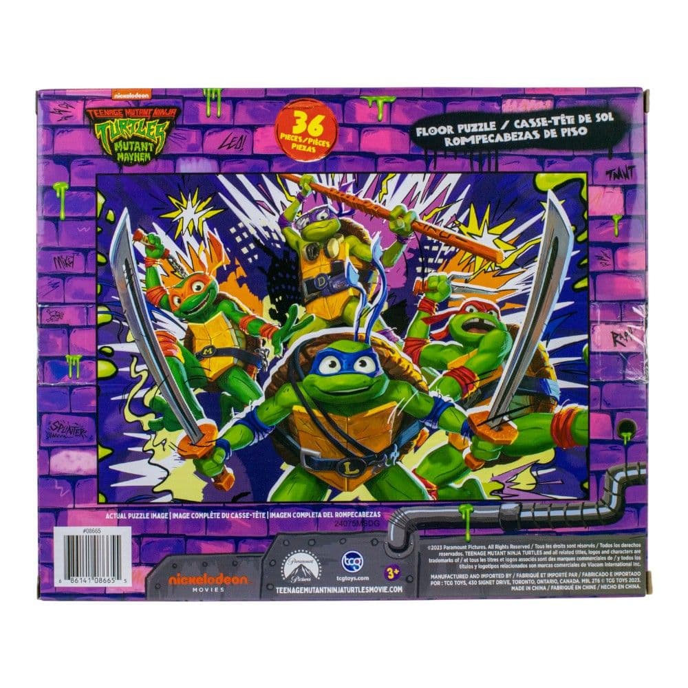 TMNT 36 Piece Floor Puzzle Sixth Alternate Image