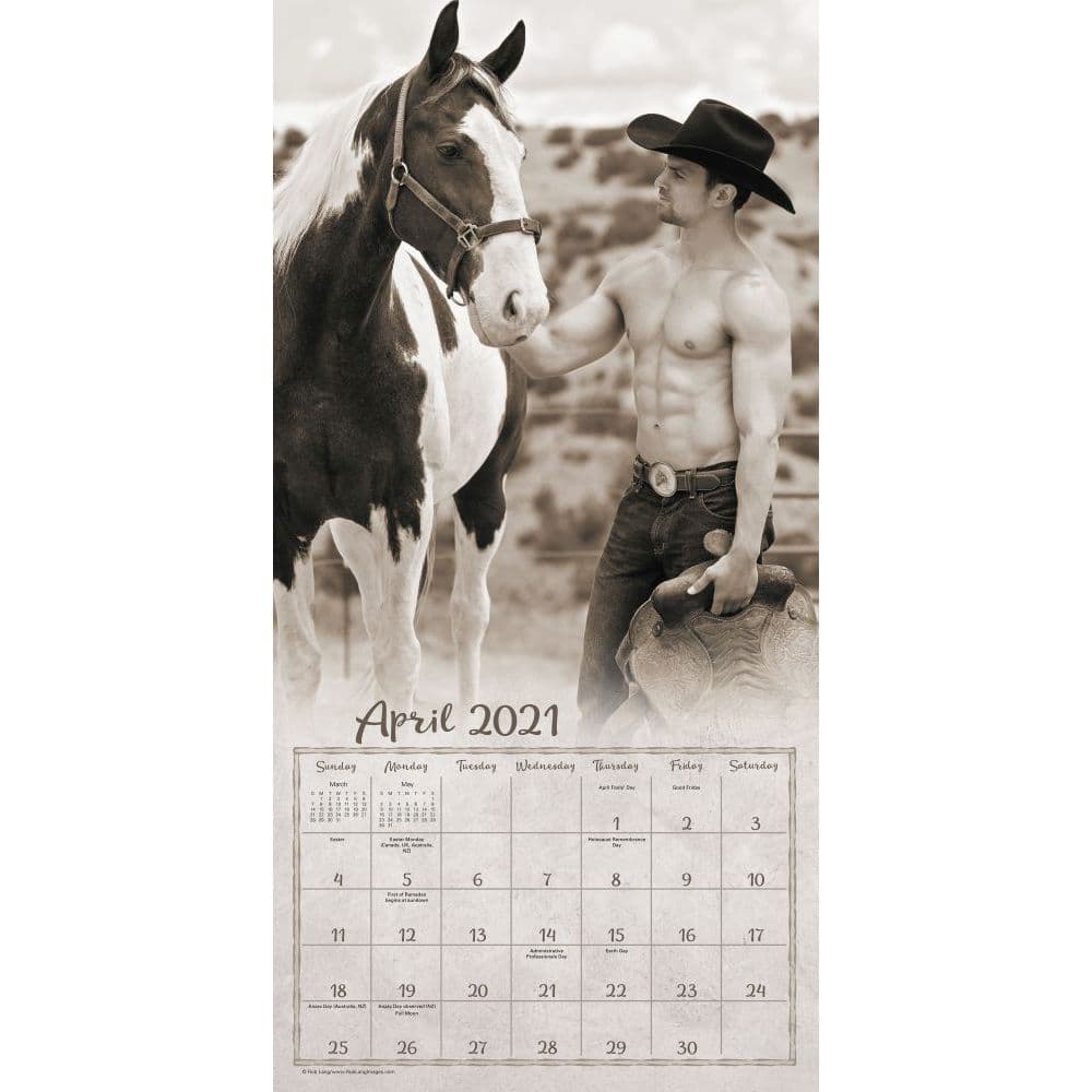 Studs N Spurs Wall Calendar