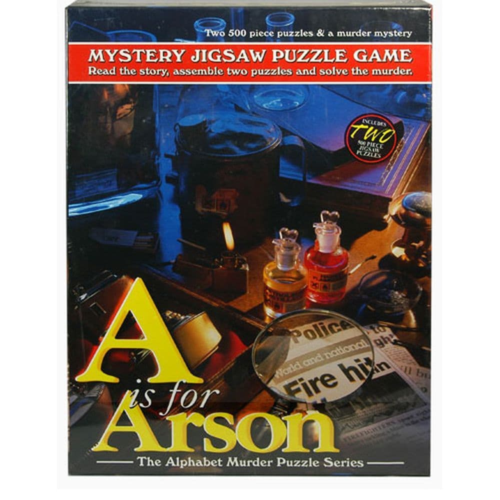 A for Arson Mystery 500 Piece Puzzle