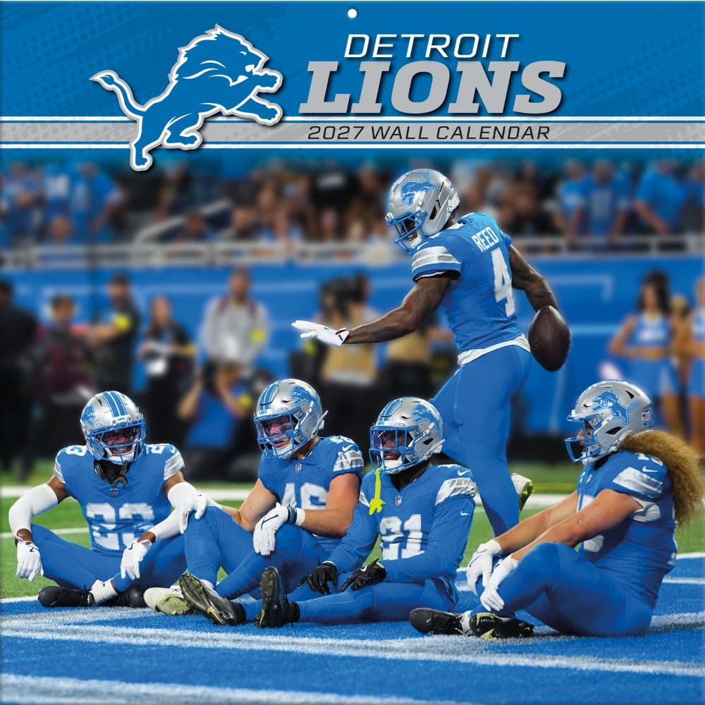 NFL Detroit Lions 2027 Wall Calendar Main Product Image