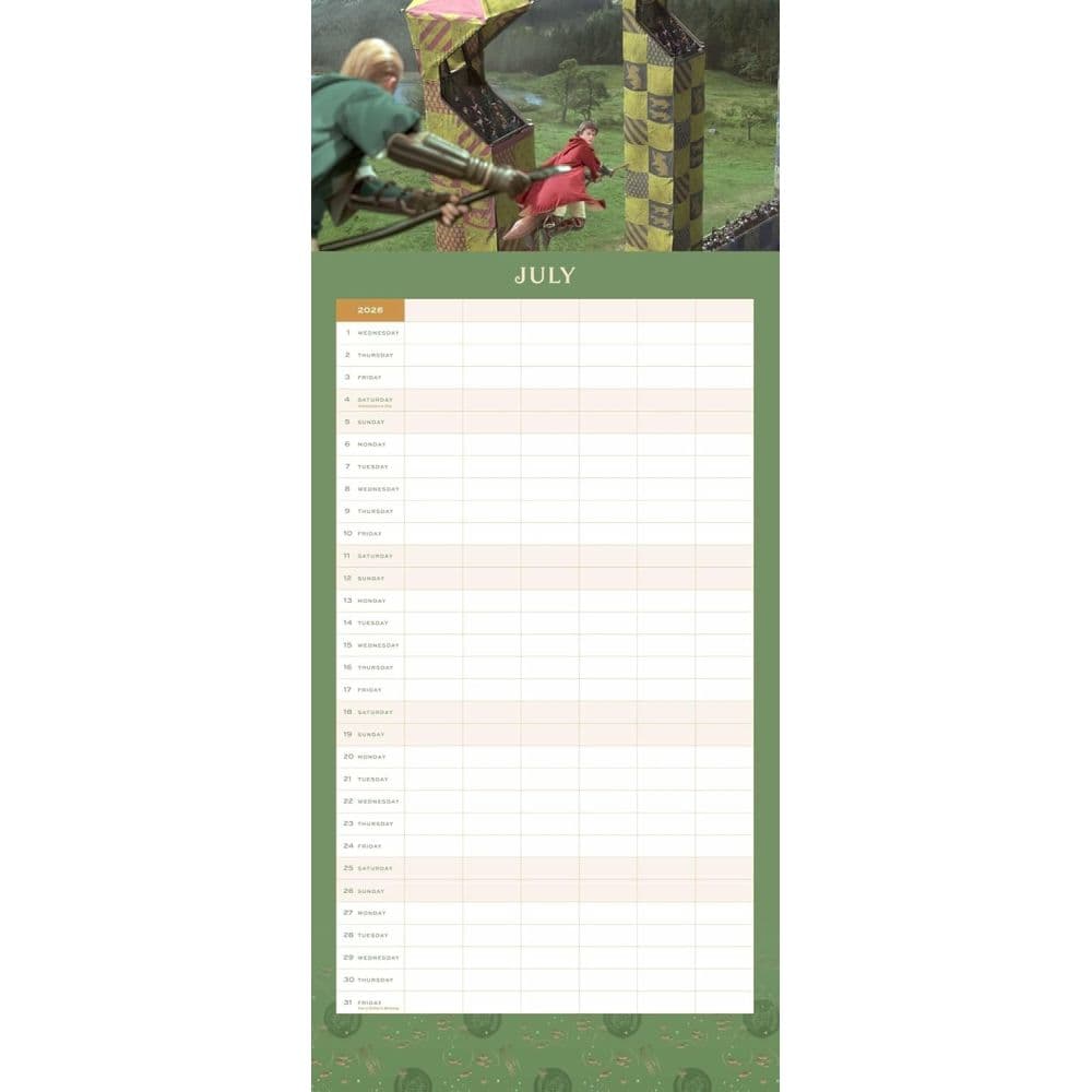 Harry Potter Hogwarts 2026 Family Wall Planner Fourth Alternate Image