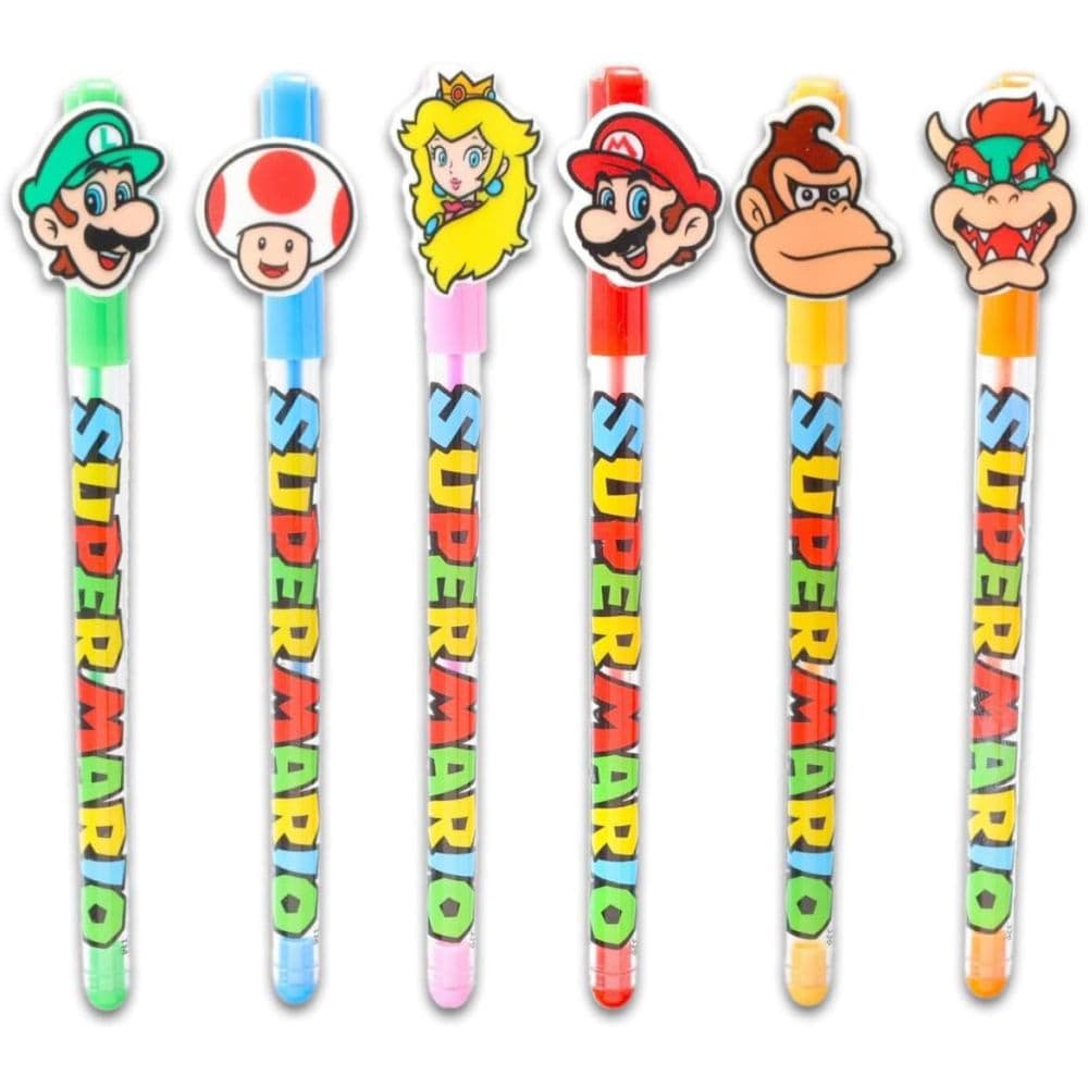 Mario Gel Pens 6 Pack First Alternate Image