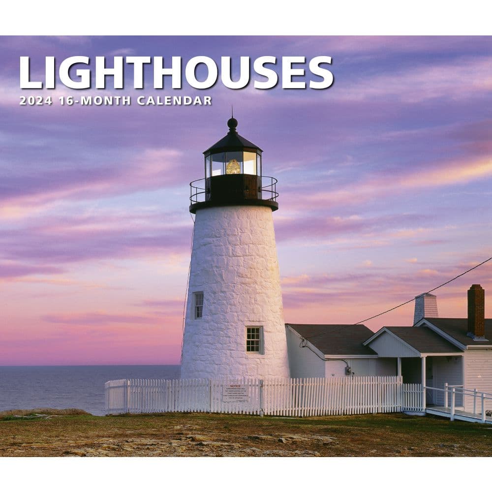 Lighthouses Deluxe 2024 Wall Calendar