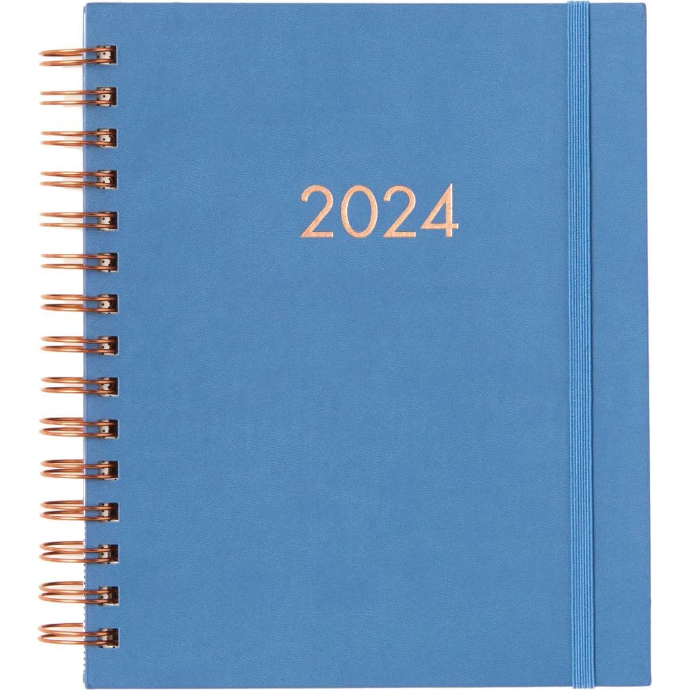 Dusty Blue Chicago Ave 2024 Spiral Planner Main Product Image width=&quot;1000&quot; height=&quot;1000&quot;