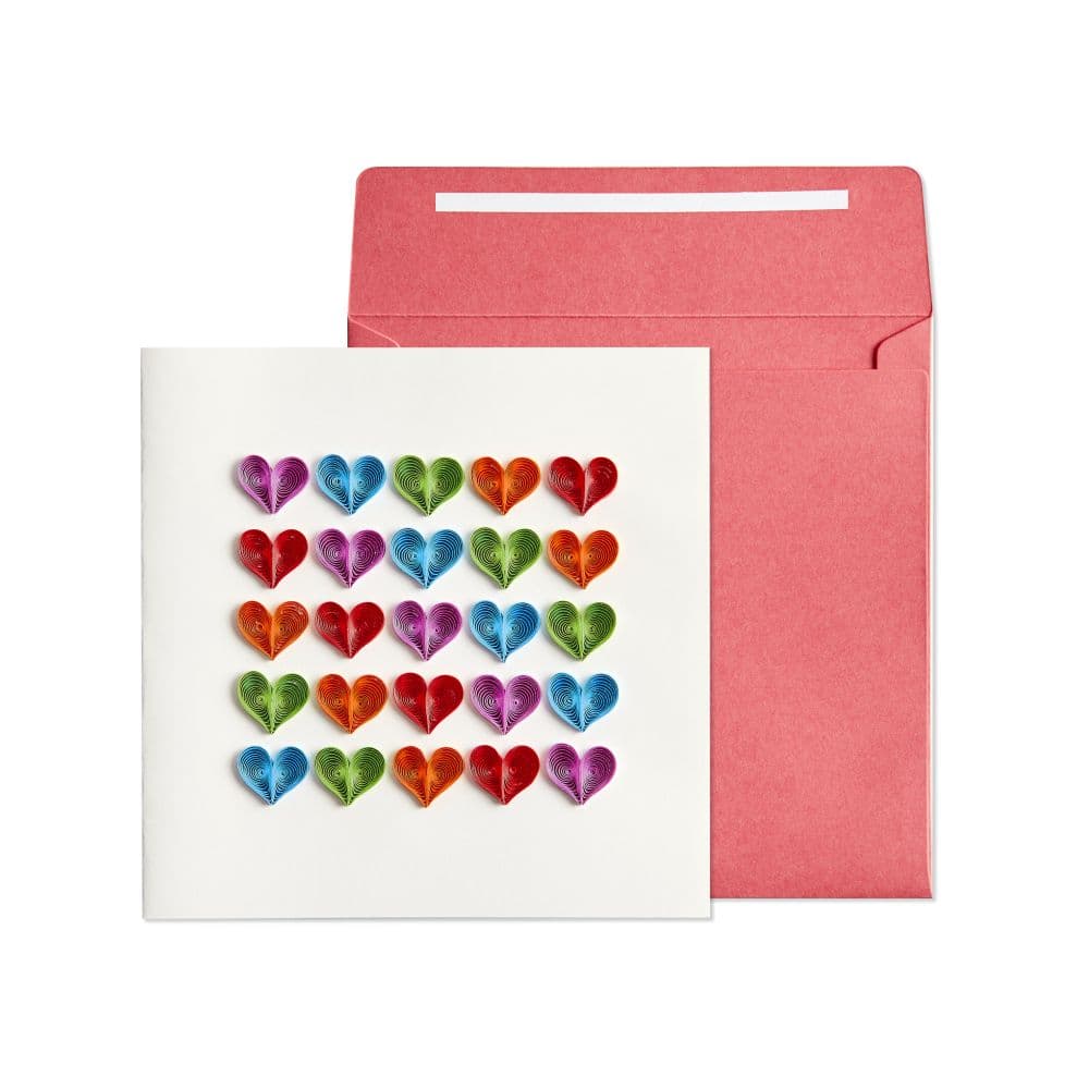 Rainbow Hearts Quilling Birthday Card Card Main Product Image width=&quot;1000&quot; height=&quot;1000&quot;