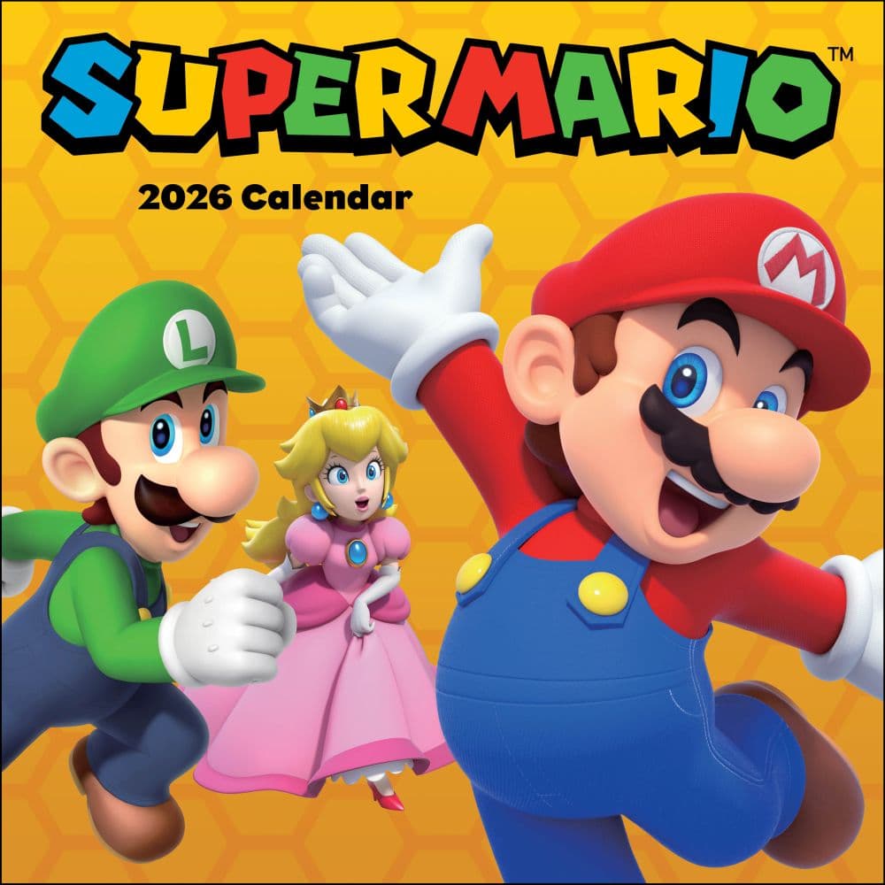 Super Mario Brothers 2026 Wall Calendar Main Image