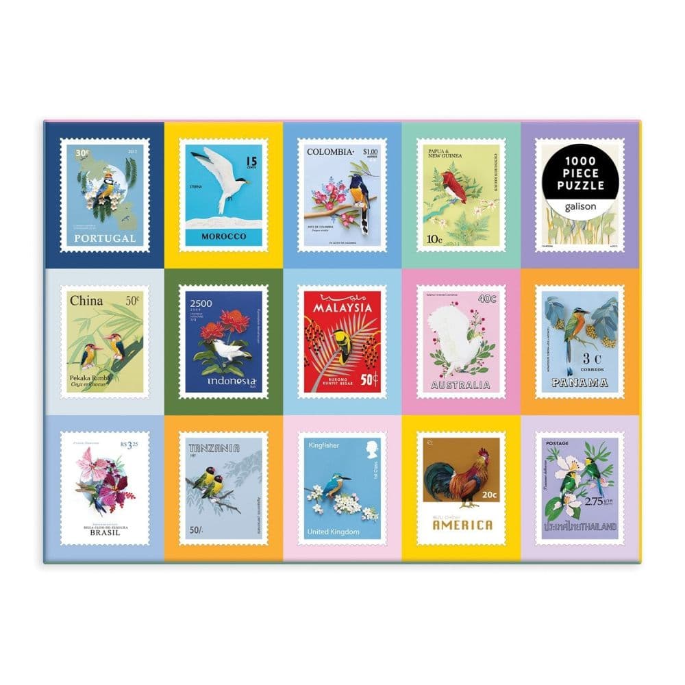 Birds of the World 1000 Piece Puzzle Main Product Image