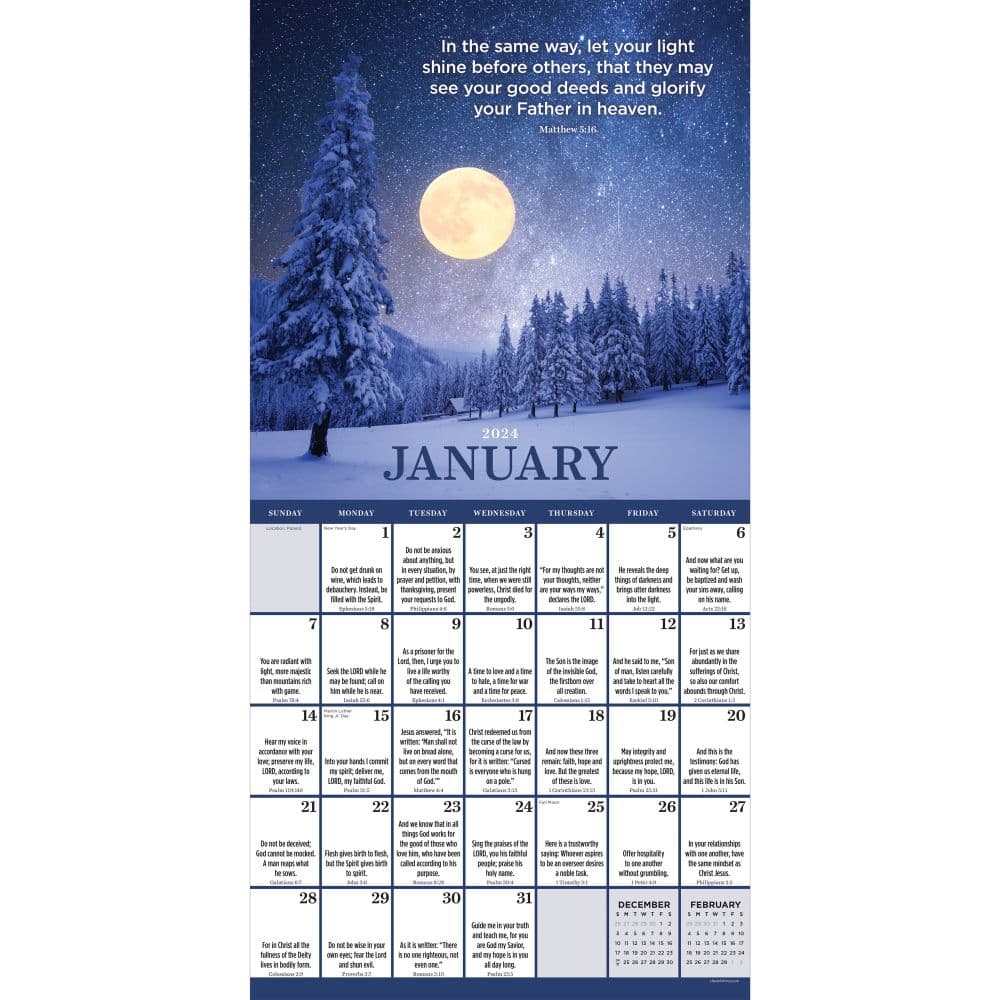 Daily Verse 2024 Wall Calendar Second Alternate Image width=&quot;1000&quot; height=&quot;1000&quot;