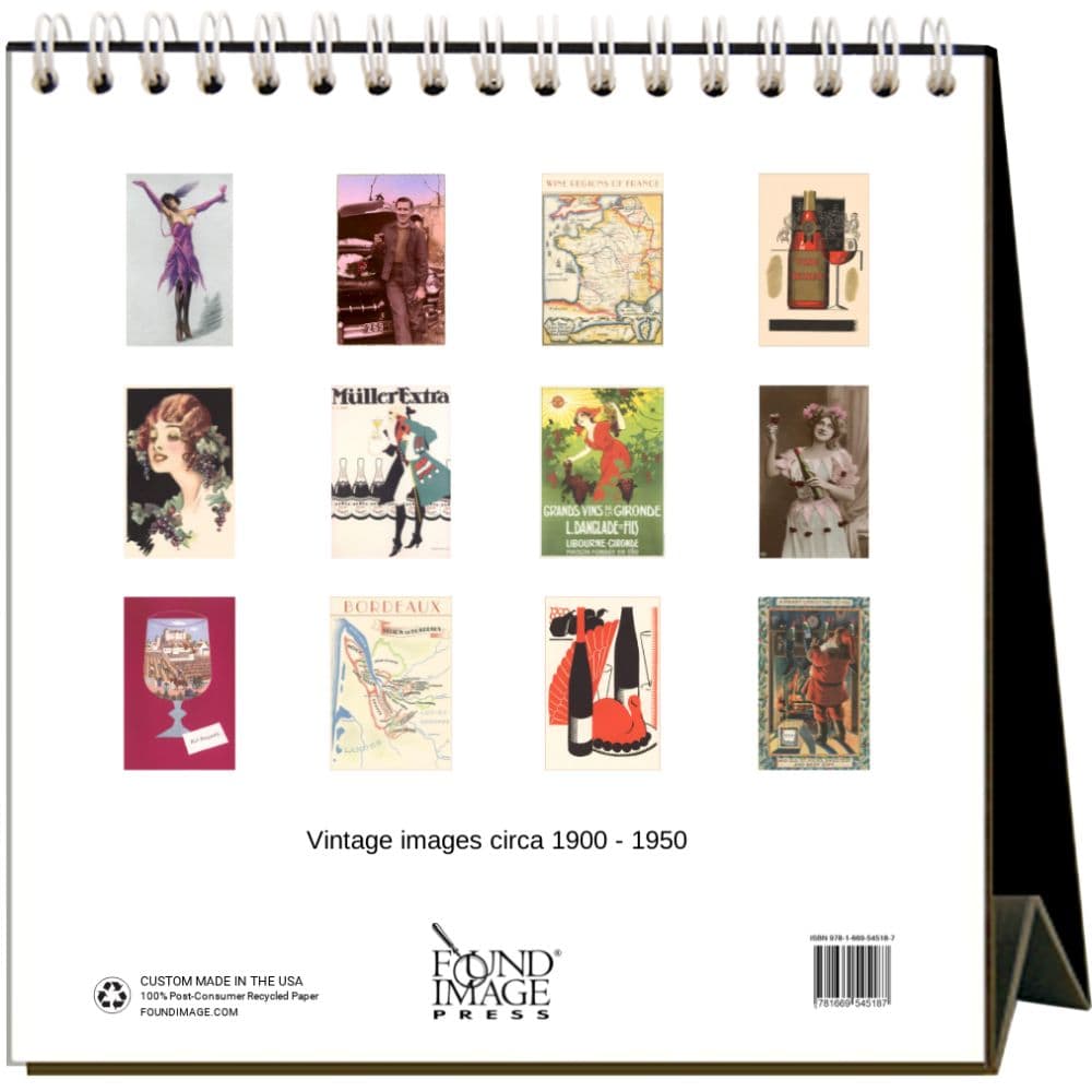 Wine 2025 Easel Desk Calendar First Alternate Image width="1000" height="1000"