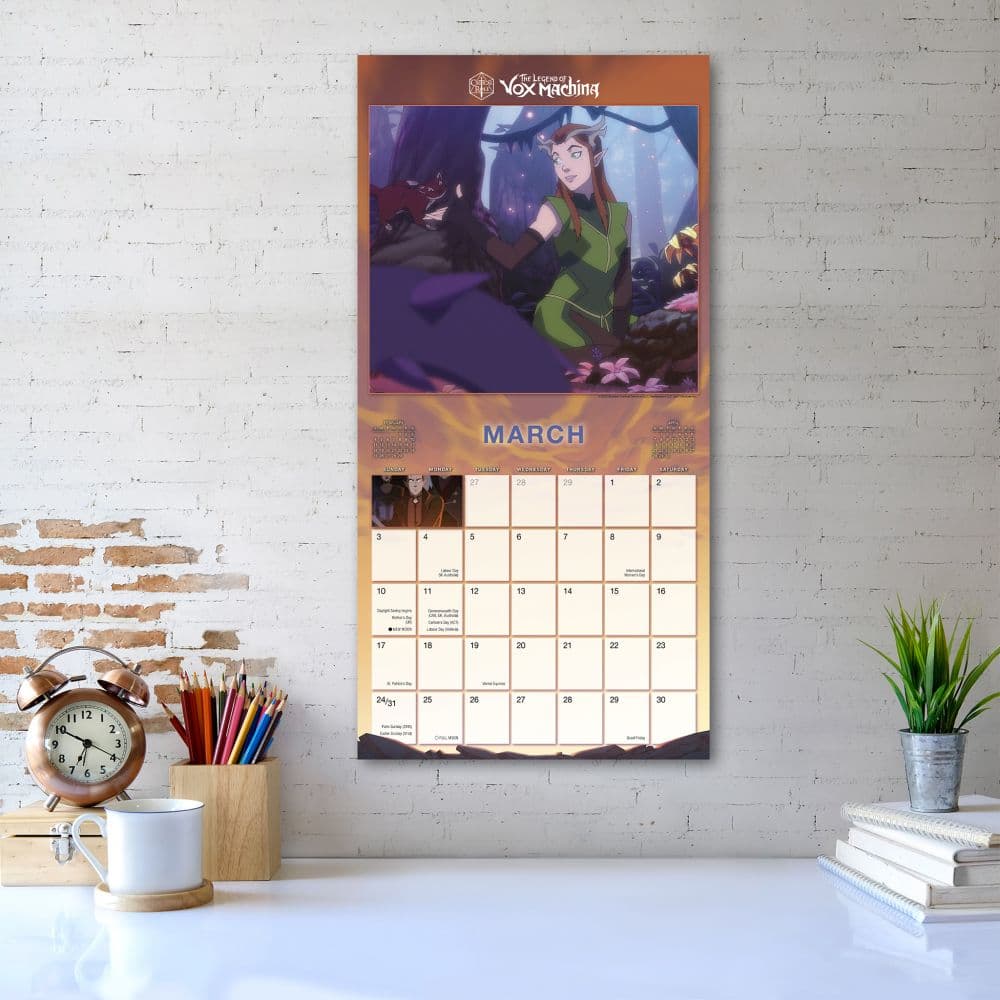 The Legend of Vox Machina 2024 Wall Calendar