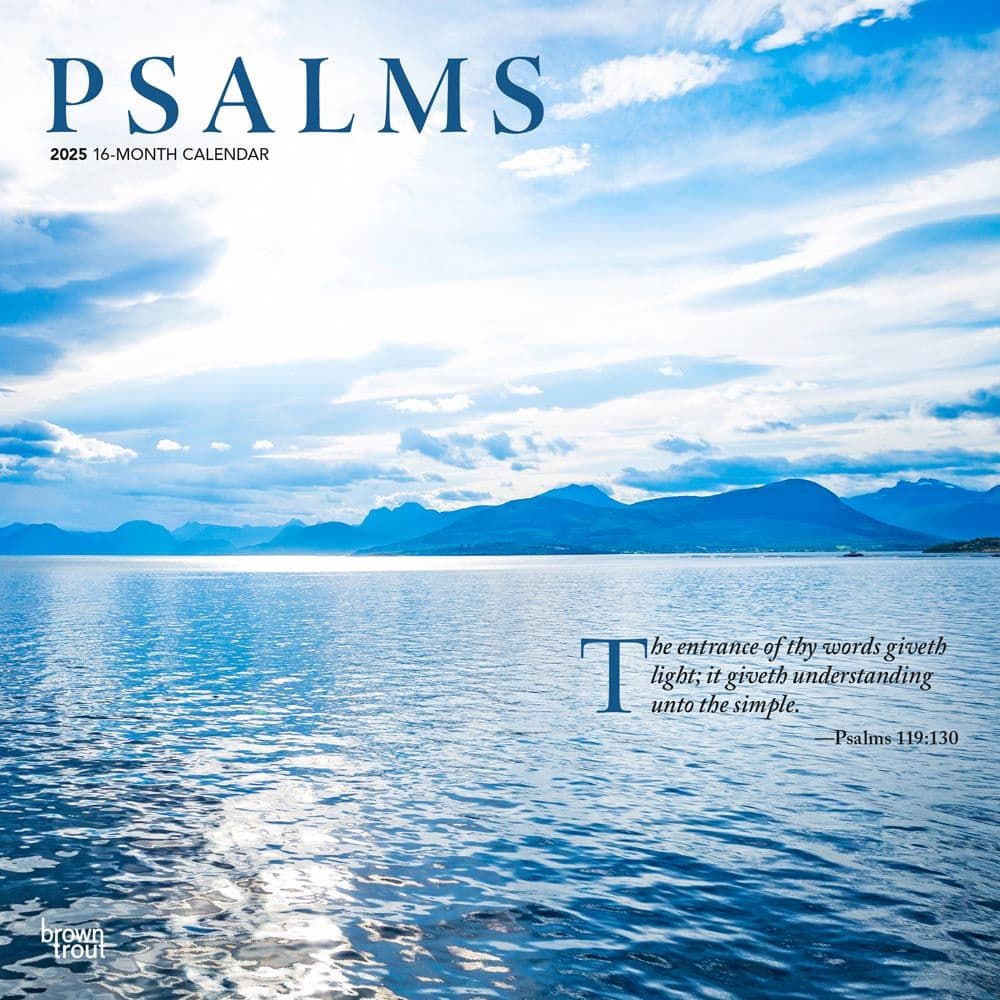 Psalms 2025 Wall Calendar