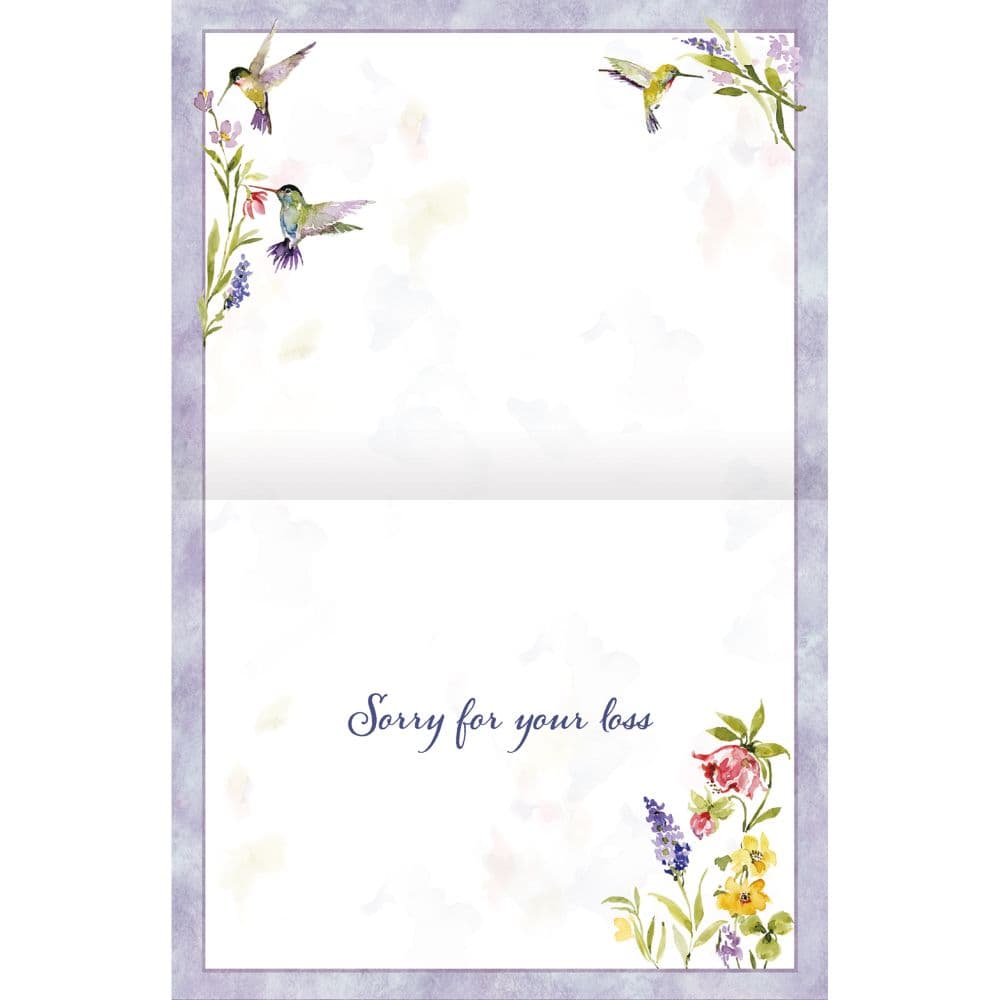 Hummingbird Sympathy Assorted Boxed Note Cards Alt6