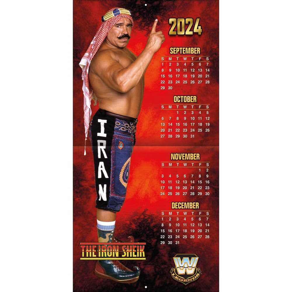 WWE Legends 2025 Wall Calendar Third Alternate Image