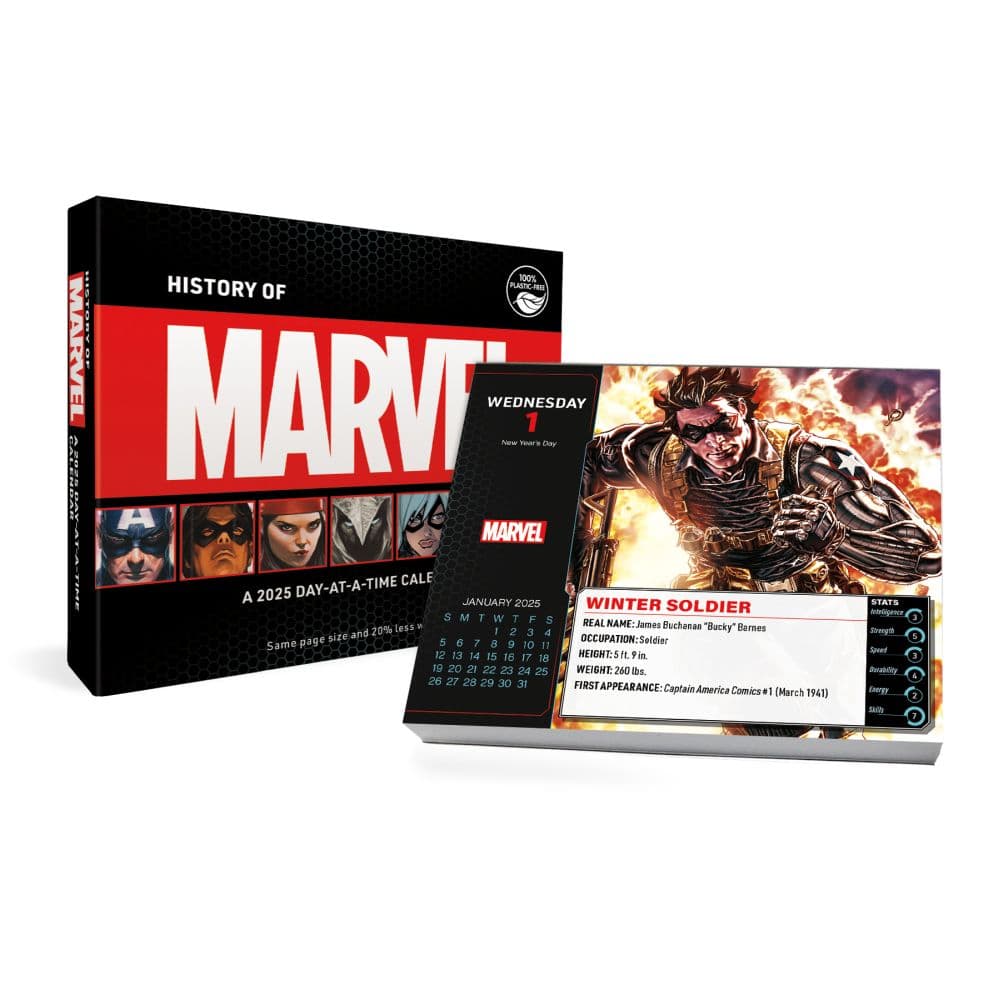 Marvel History 2025 Desk Calendar Main Image